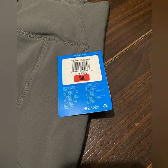 Columbia Women's Omni Shade Fleece Lined Pant Straight Leg M Gray - Picture 6 of 16